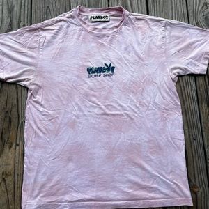 Playboy Surf Shop Pink Tie-Dye Short Sleeve T Shirt Men's Size S